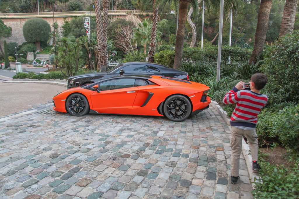Erik is in heaven with another Lamborghini siting