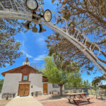 The gate in front of the San Antonito Catholic Mission Church and Cemetery