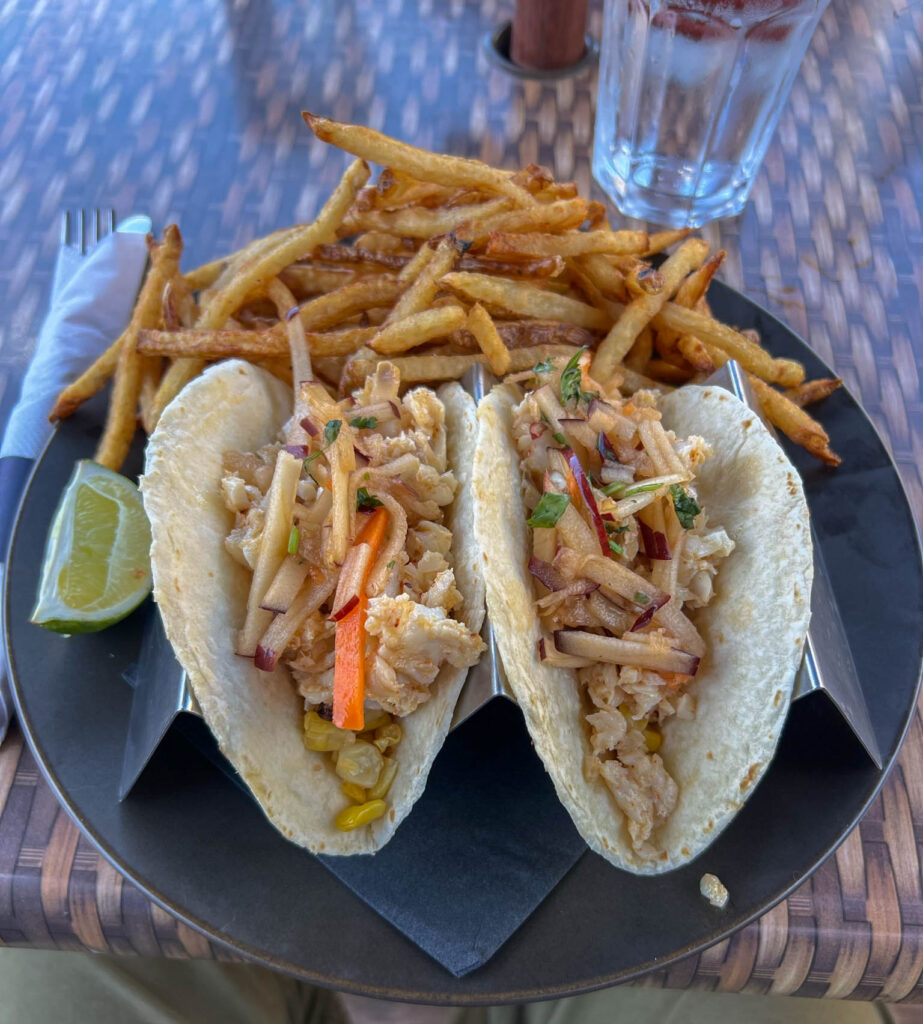 Fish Tacos at The Lost Anchor in Cavendish