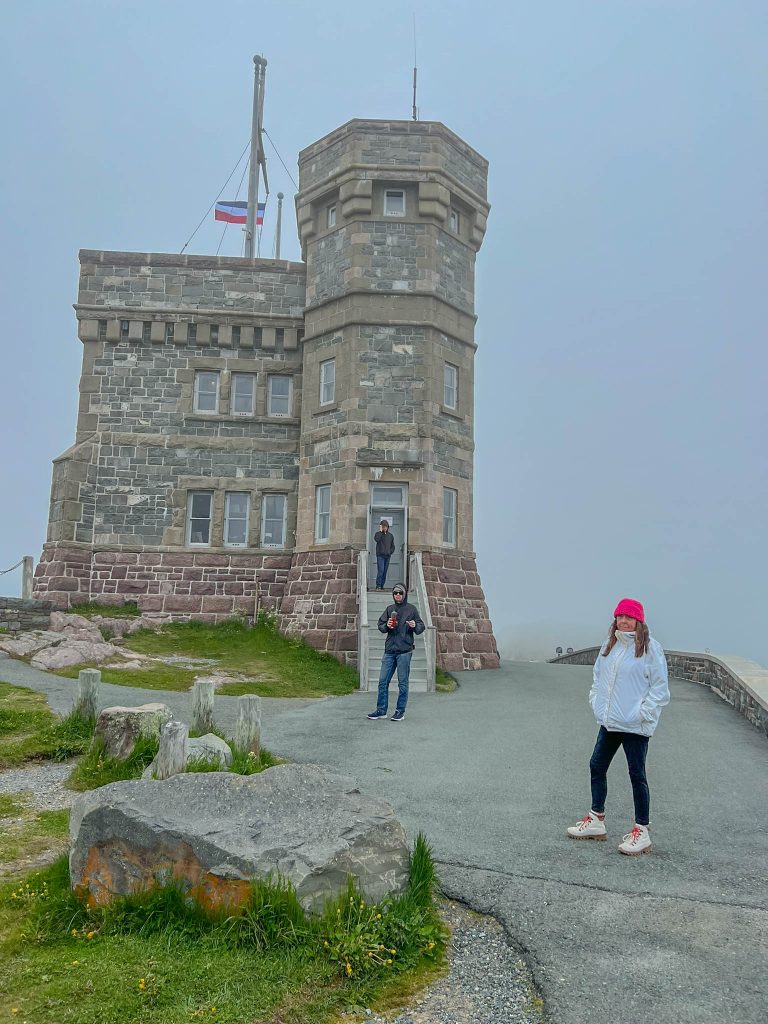 Cousin and nephews look like they are posing for an album cover at Cabot Tower