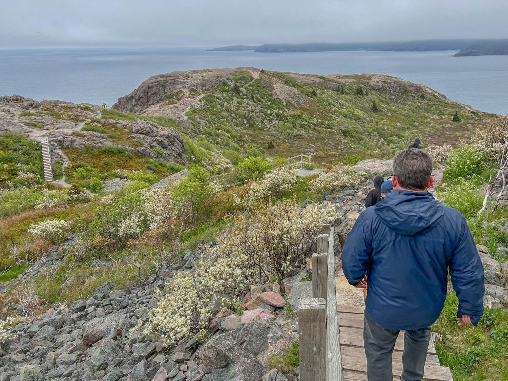 Hiking down Signal Hill