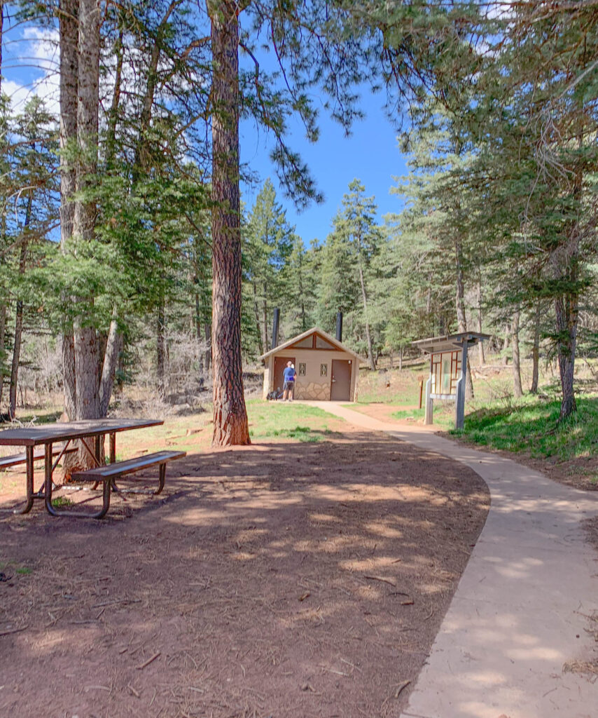 Picnic Tables at Tree Spring Trailhead