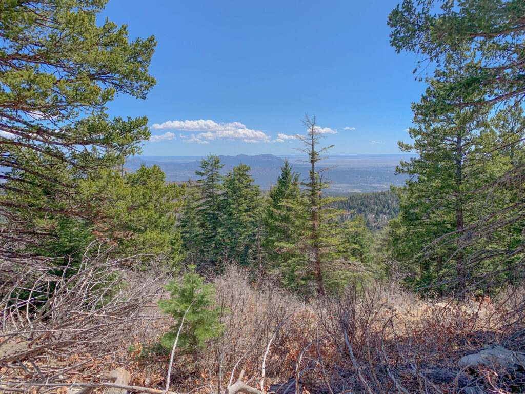 Eastern view while hiking up the trail