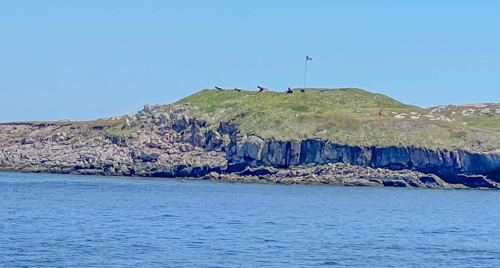 A friendly welcome as we arrive in Saint Pierre and Miquelon