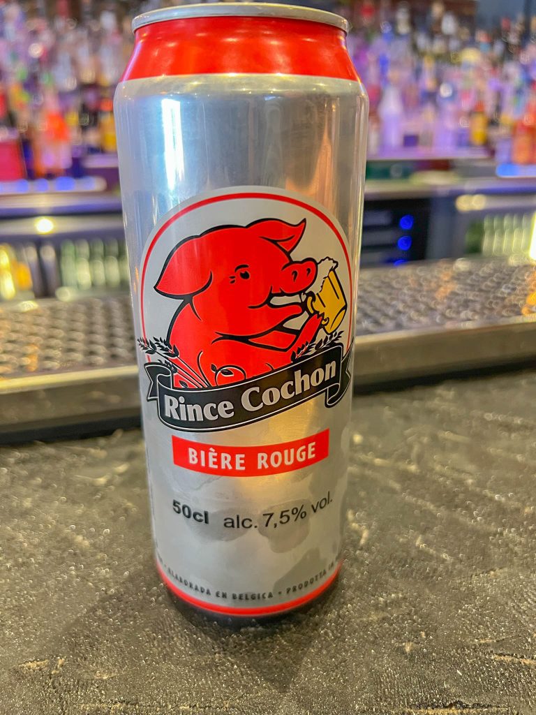 A bière rouge - a cross between fruit punch and lager