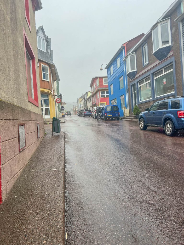Rainy streets of Saint-Pierre, before the downpour