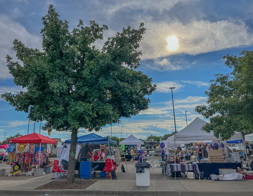 Some of the vendors outside of the Roswell Convention Center