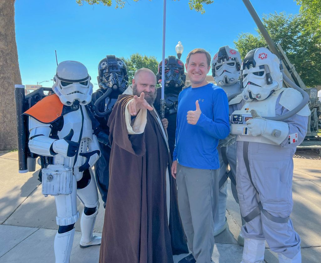 Meeting some friends from a galaxy far, far, away.