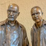 Close up of Breaking Bad sculpture