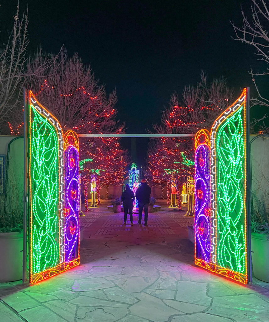 Entrance to the Spanish-Moorish Garden at the ABQ BioPark Botanic Garden