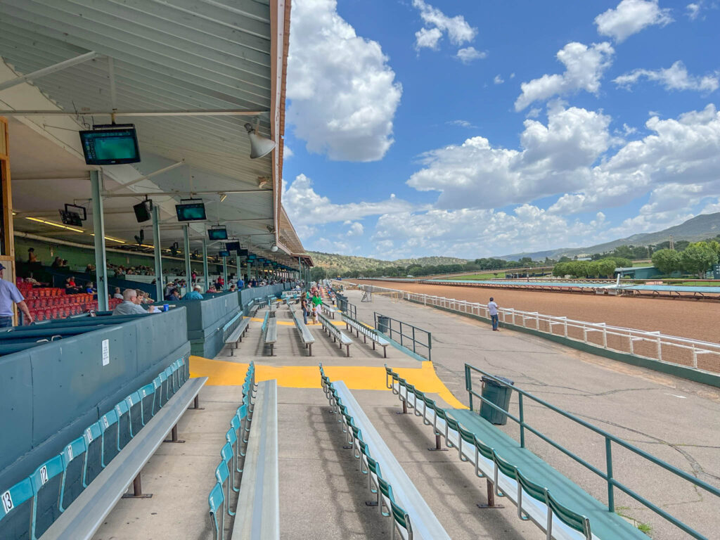 The early crowd during Zia Festival Weekend at Ruidoso Downs