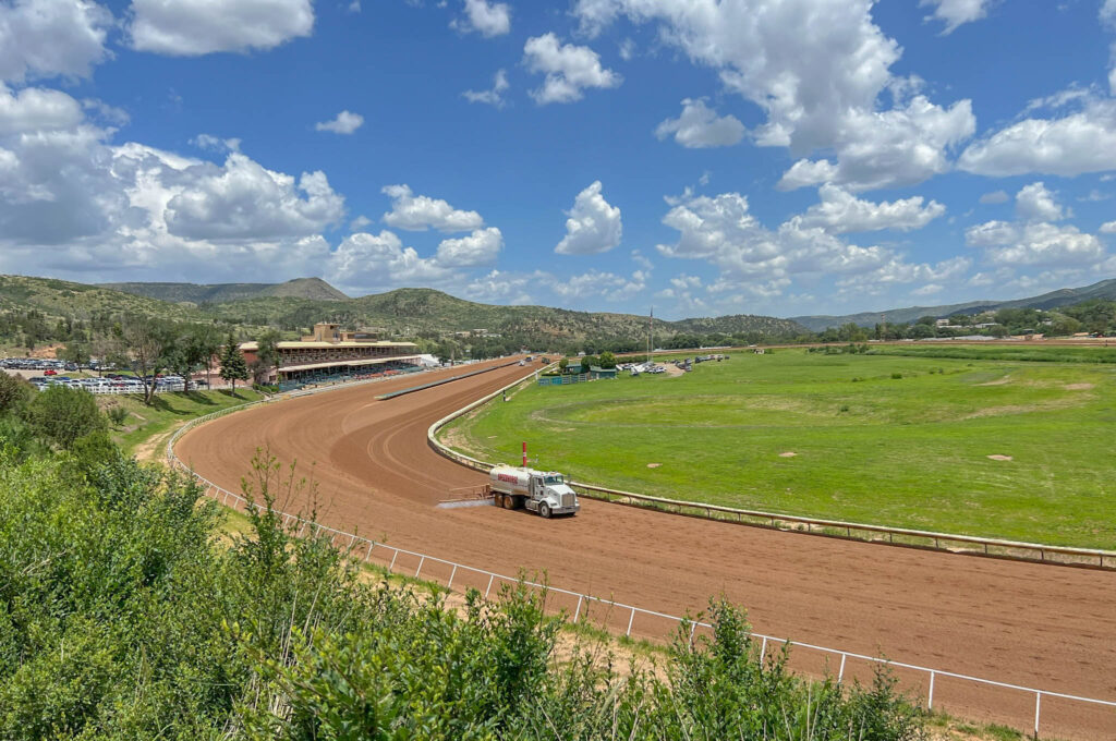 Preparing the track for the next race