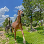 "Free Spirits at Noise Water" sculptures by Dave McGary at the Hubbard Museum of the American West in Ruidoso Downs