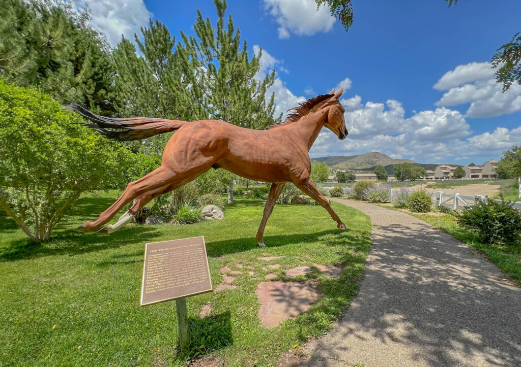 "Free Spirits at Noise Water" sculptures by Dave McGary at the Hubbard Museum of the American West in Ruidoso Downs