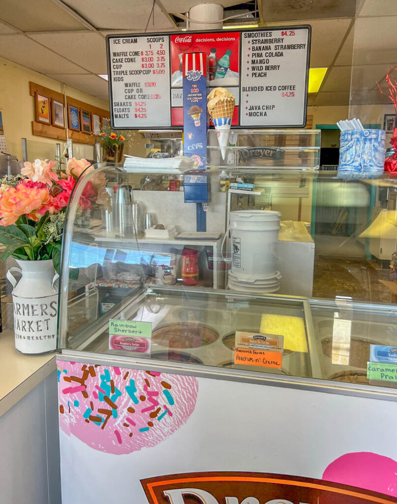 Menu at the General Store