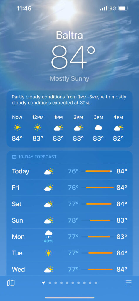 Looks like it's pretty easy to forecast the temperature in the Galapagos islands.