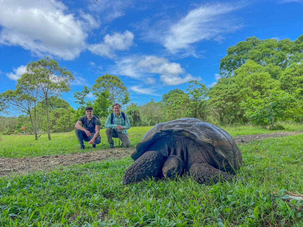 A more traditional photo opp with a Giant Tortoise