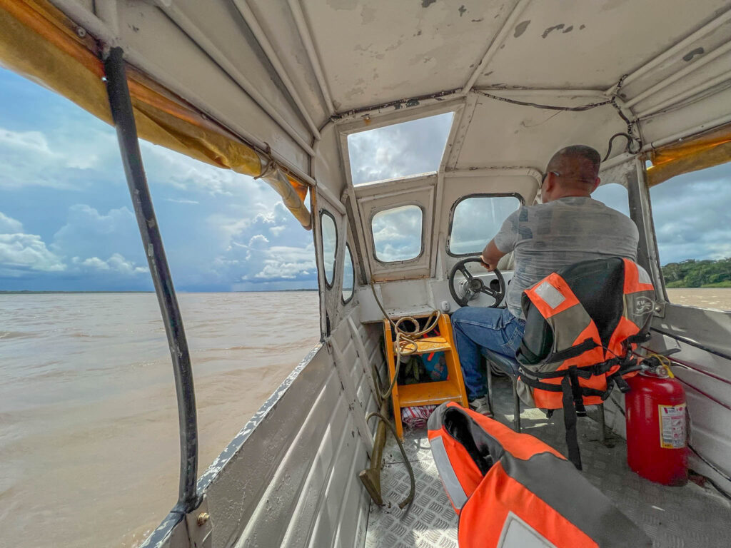 Back in the boat for the return journey to Iquitos