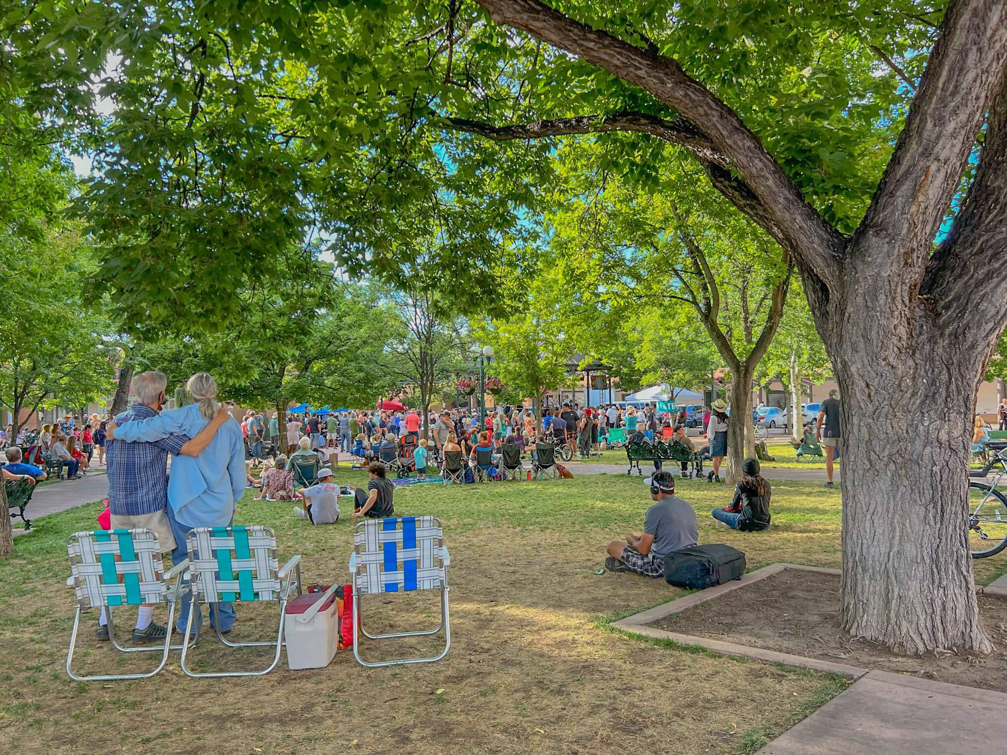 Dancing in the Plaza and Railyard with the Santa Fe Summer Scene Series