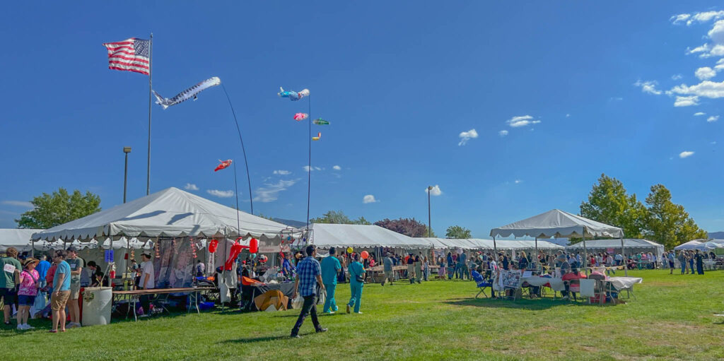 Large range of vendors at the 2022 Aki Matsuri festival