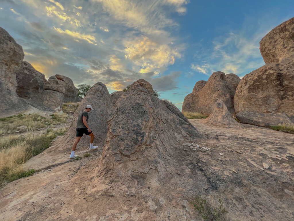 Exploring the rock formations