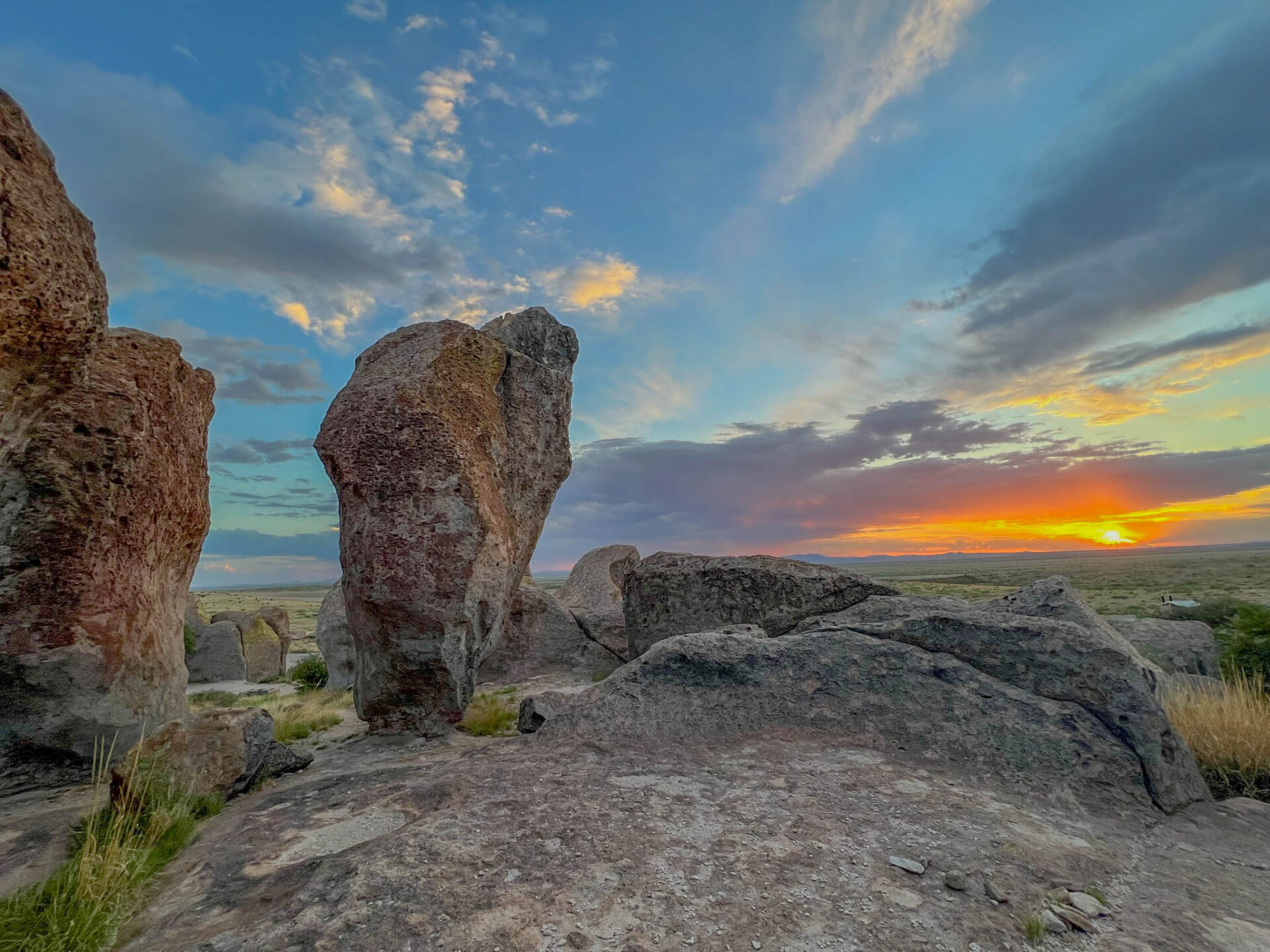 Sunset photo from City of Rocks
