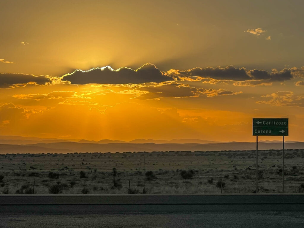 Carrizozo, New Mexico: it's just two hours away