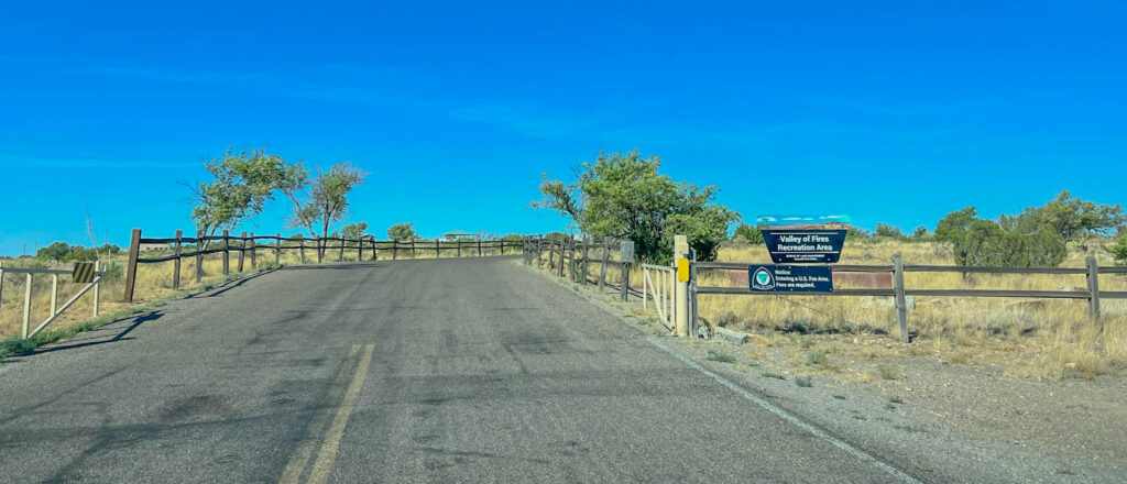 Entrance to Valley of Fires State Park