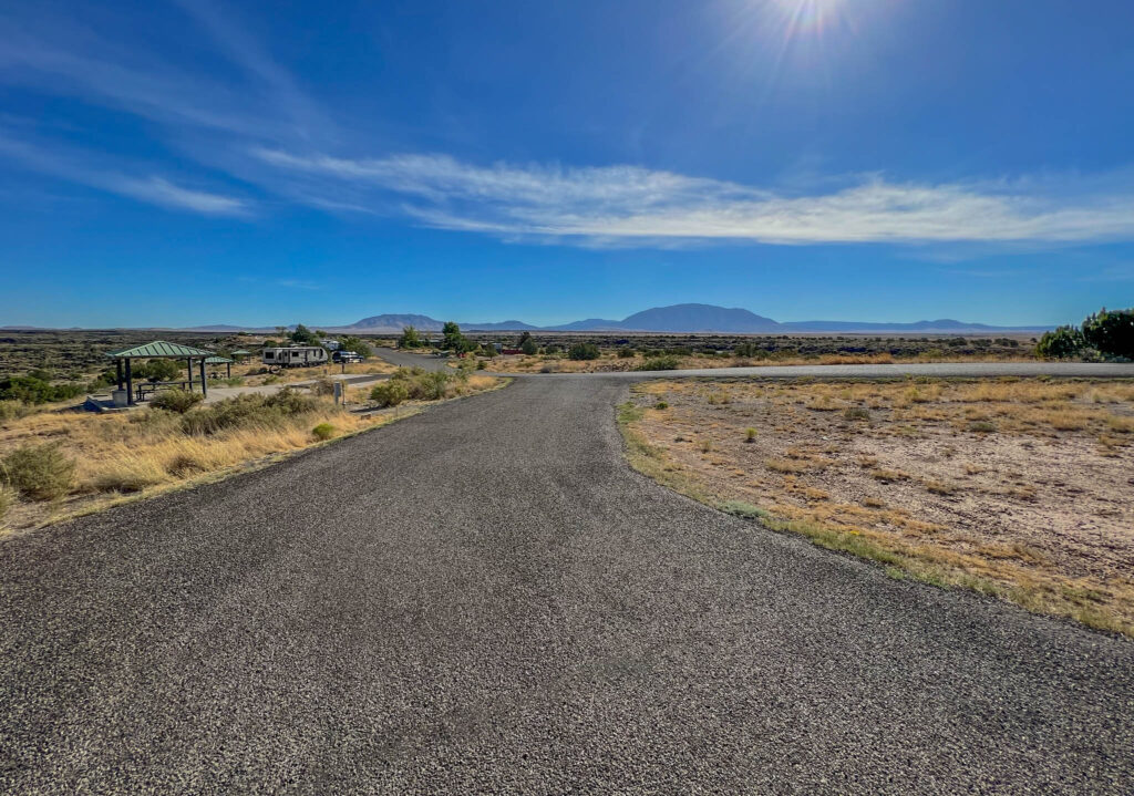 Campsites at the Valley of Fires Recreation Area