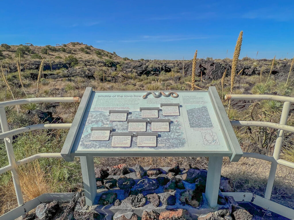 One of 14 interpretive stations along the trail
