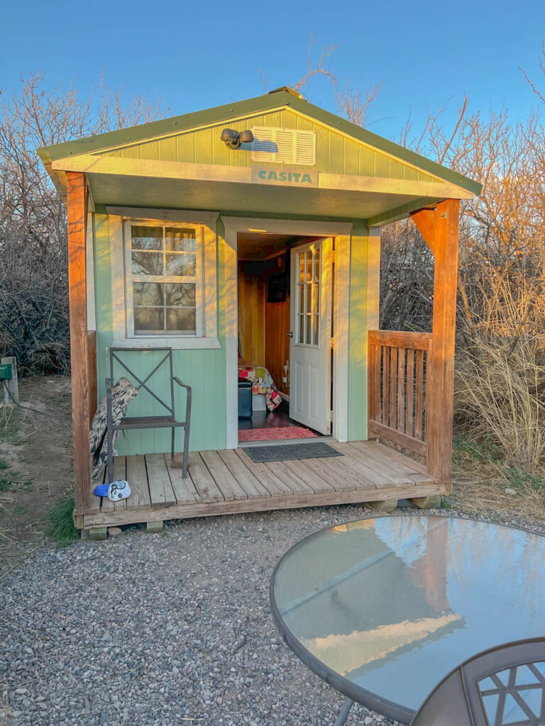 The "Casita" cabin at Faywood Hot Springs