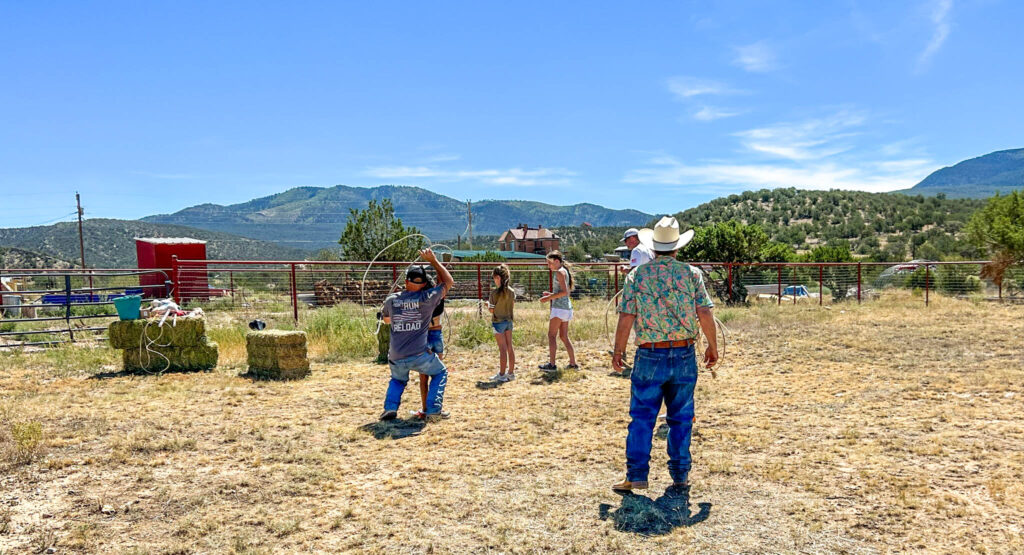 Another photo of the roping lessons
