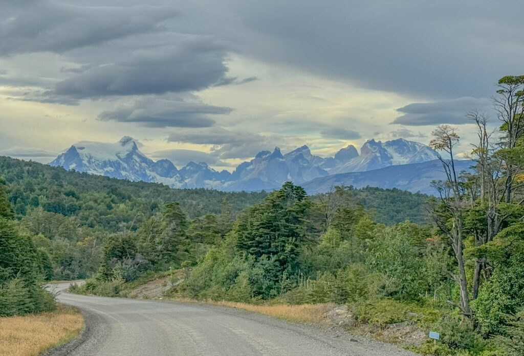 A nice glimpse of Torres del Paine