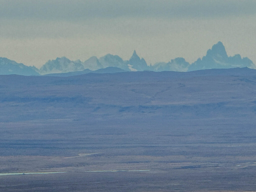 View of the mountains around El Chalten (including Mount Fitz Roy)
