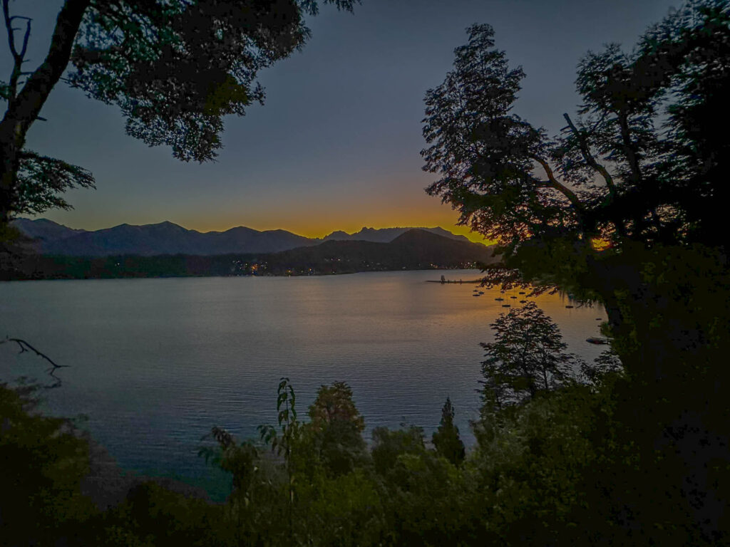 The end of a great day in Bariloche