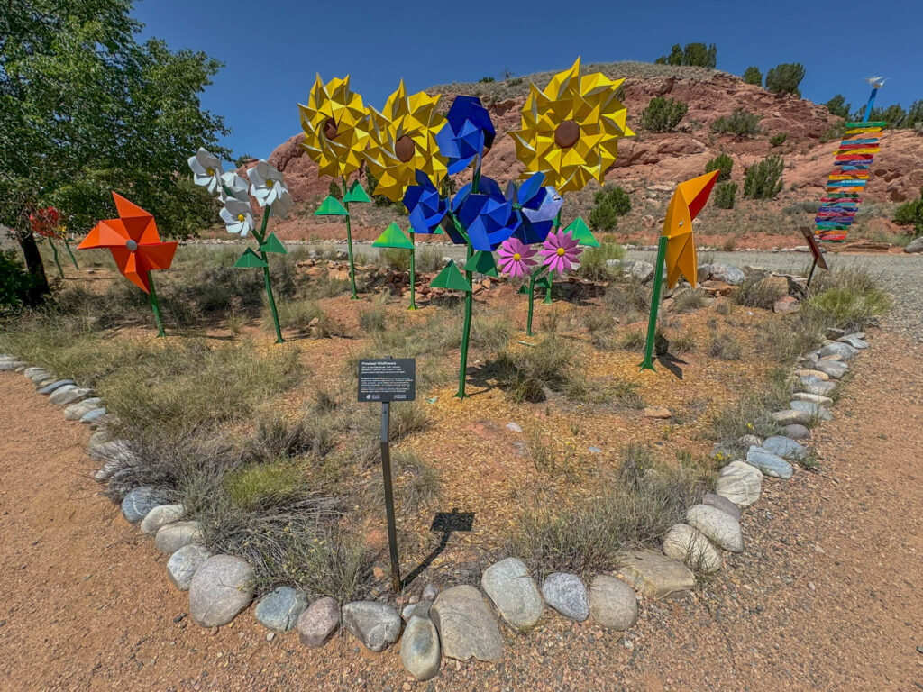 Pinwheel Wildflowers by Kevin Box Studio, Beth Johnson, Michael G. LaFosse, and Robert J. Lang. They actually spin!