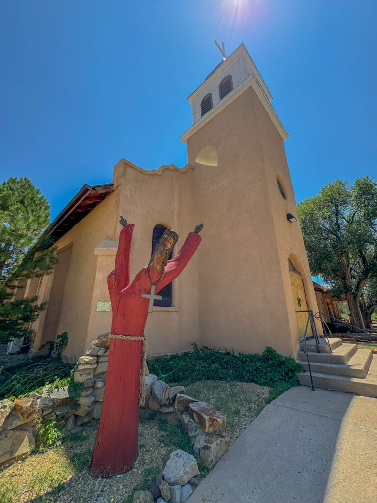 St. Joseph's Catholic Church in Cerrillos, NM.