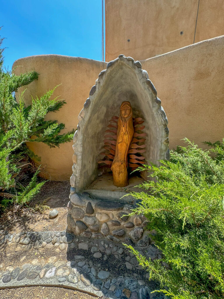 One of the outdoor shrines at the church