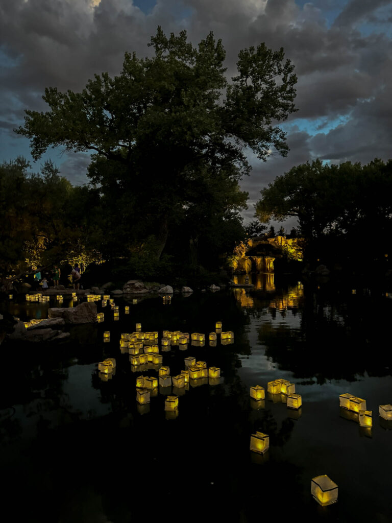 The lanterns glow as the 2024 Obon festival draws to a close.