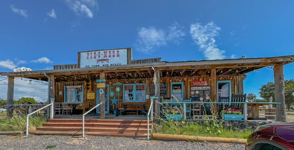 A closer look at Pie-O-Neer pie shop, restaurant, and gift store in Pie Town, New Mexico