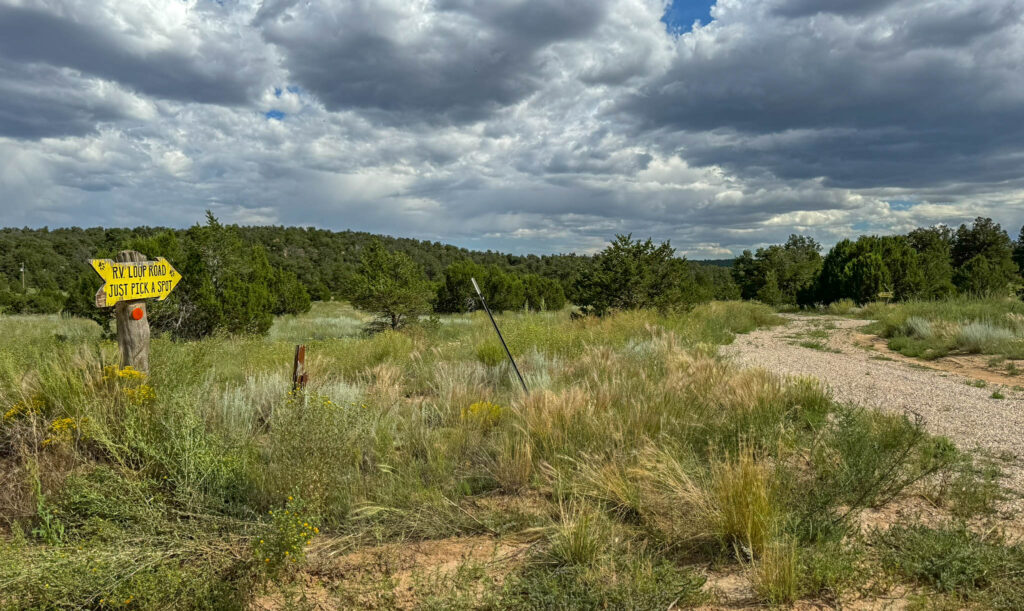 RV sites (no electric hookups) at Wild Spirit Campground.