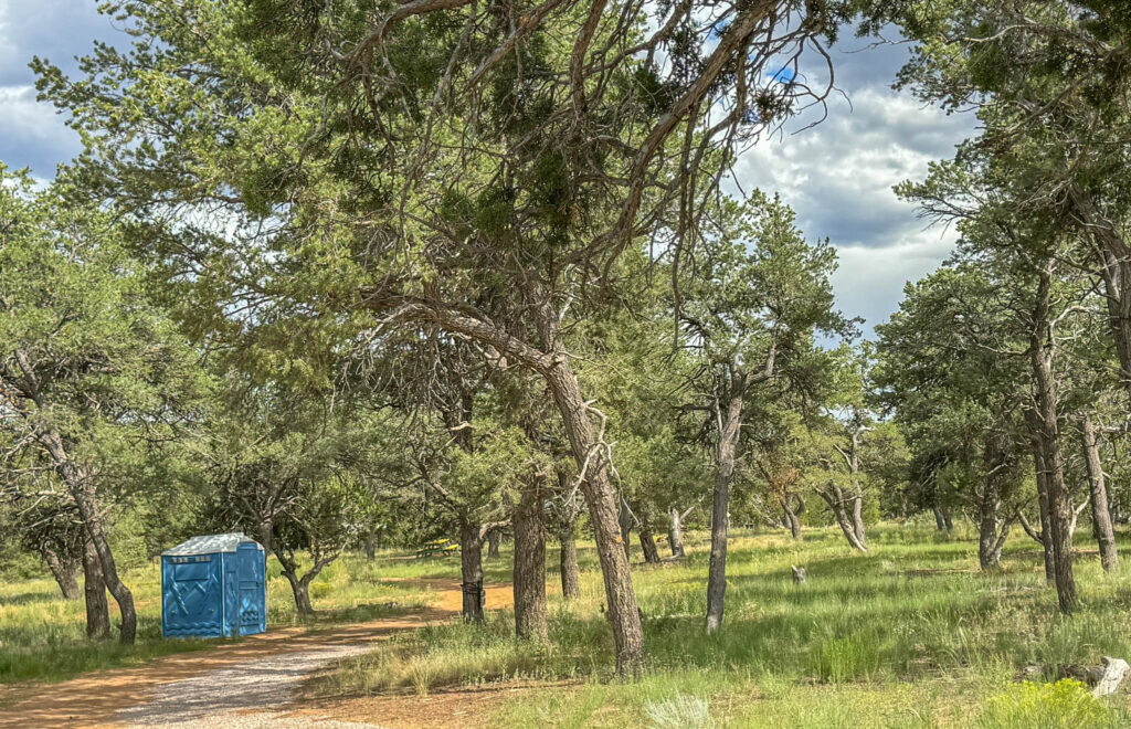 The campground at the Wild Spirit Sanctuary.