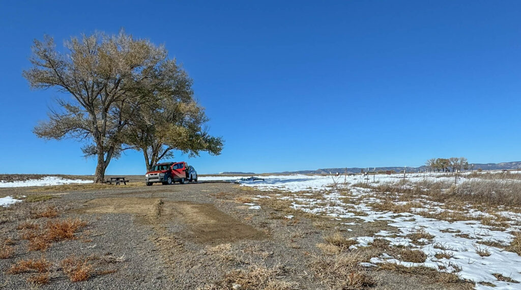 Camping area at Maxwell National Wildlife Refuge