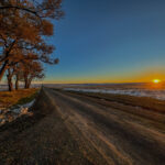 Sunset at the Maxwell National Wildlife Refuge in Maxwell, New Mexico