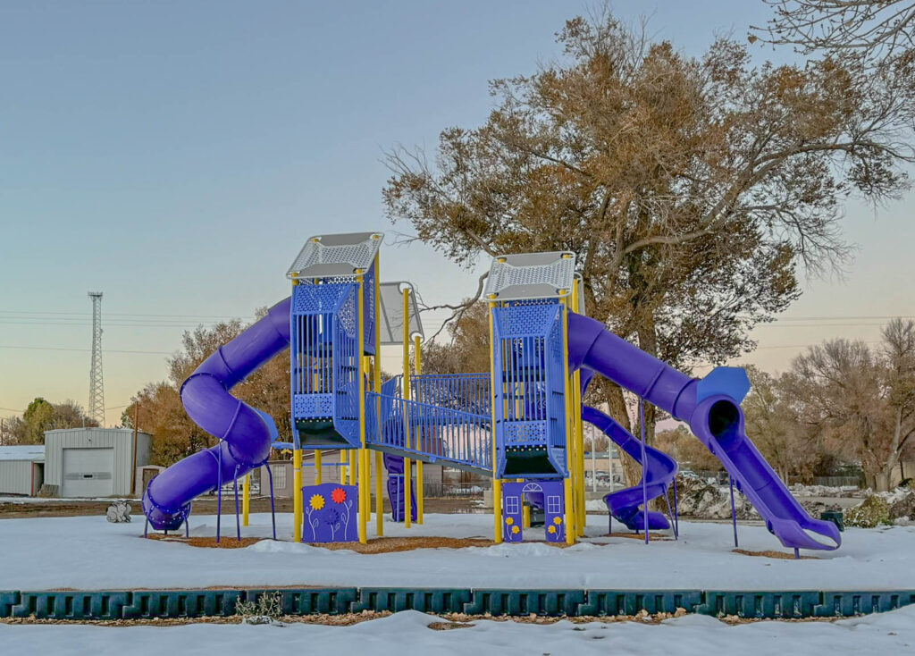 A nice playground in the town center if your kids need a break from being in the car