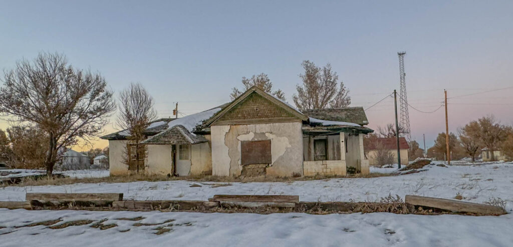 A "fixer upper" opportunity in Maxwell, New Mexico.  Good luck.