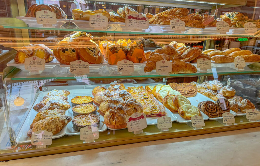 One of many bakeries that you'll find while walking the streets of Old Town Tallinn.