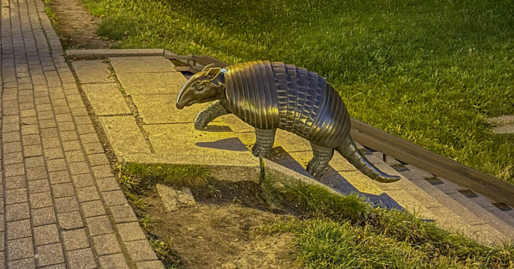 Riga has its share of oddities, and this bronze armadillo is one of them. It’s part of a quirky collection of small animal sculptures scattered throughout Old Town and a bit beyond. There’s no historical backstory - just a lighthearted addition meant to catch people off guard and maybe spark a smile as they walk by. It worked on me.