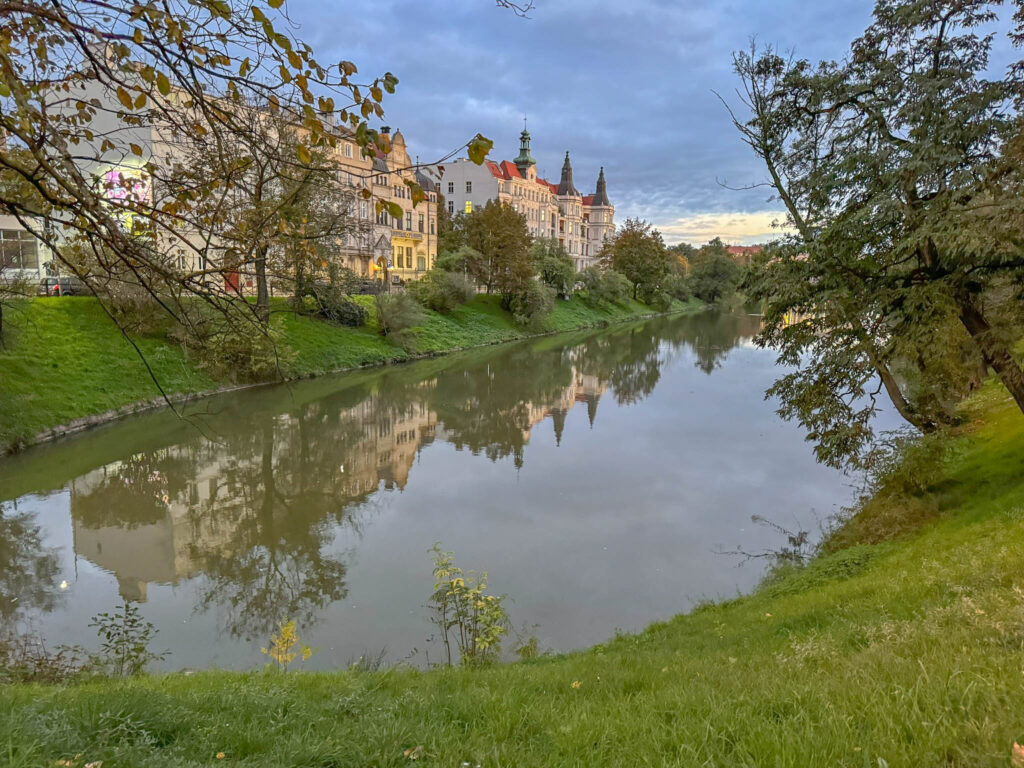 A glimpse of the interwoven rivers and moats that of “The Venice of Poland”.