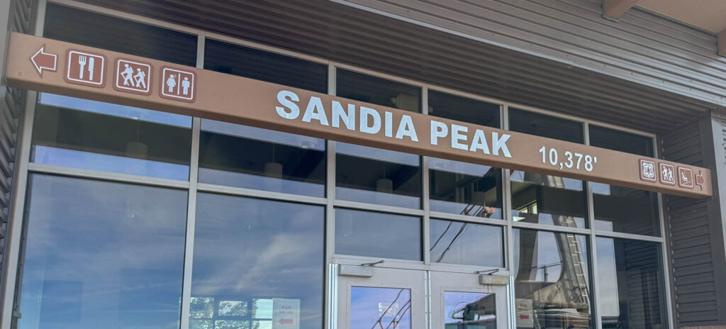 Welcome to Sandia Peak (not Sandia Crest) at the top of the  aerial tram.